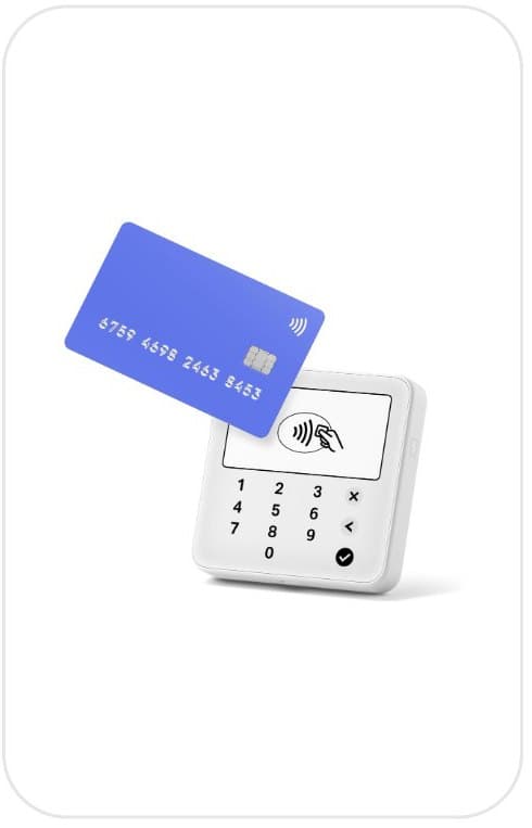 Terminal de paiement SumUp et carte bancaire sans contact